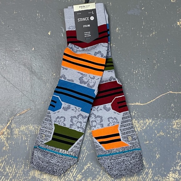 Stance Flora Crew Socks Heather Feel 360 Cycling L